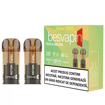Cartus Besvapin 2x800 pufuri Triple Melon 20 mg.